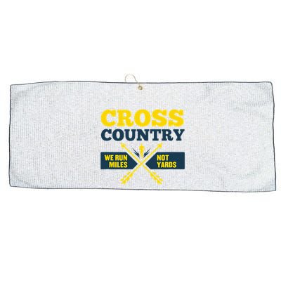 Xc Cross Country Coach Gift We Run Miles Large Microfiber Waffle Golf Towel