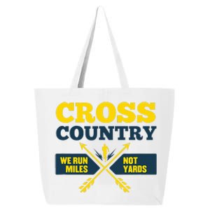 Xc Cross Country Coach Gift We Run Miles 25L Jumbo Tote