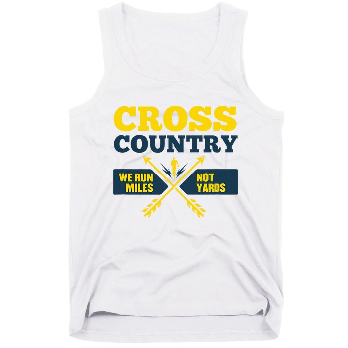 Xc Cross Country Coach Gift We Run Miles Tank Top