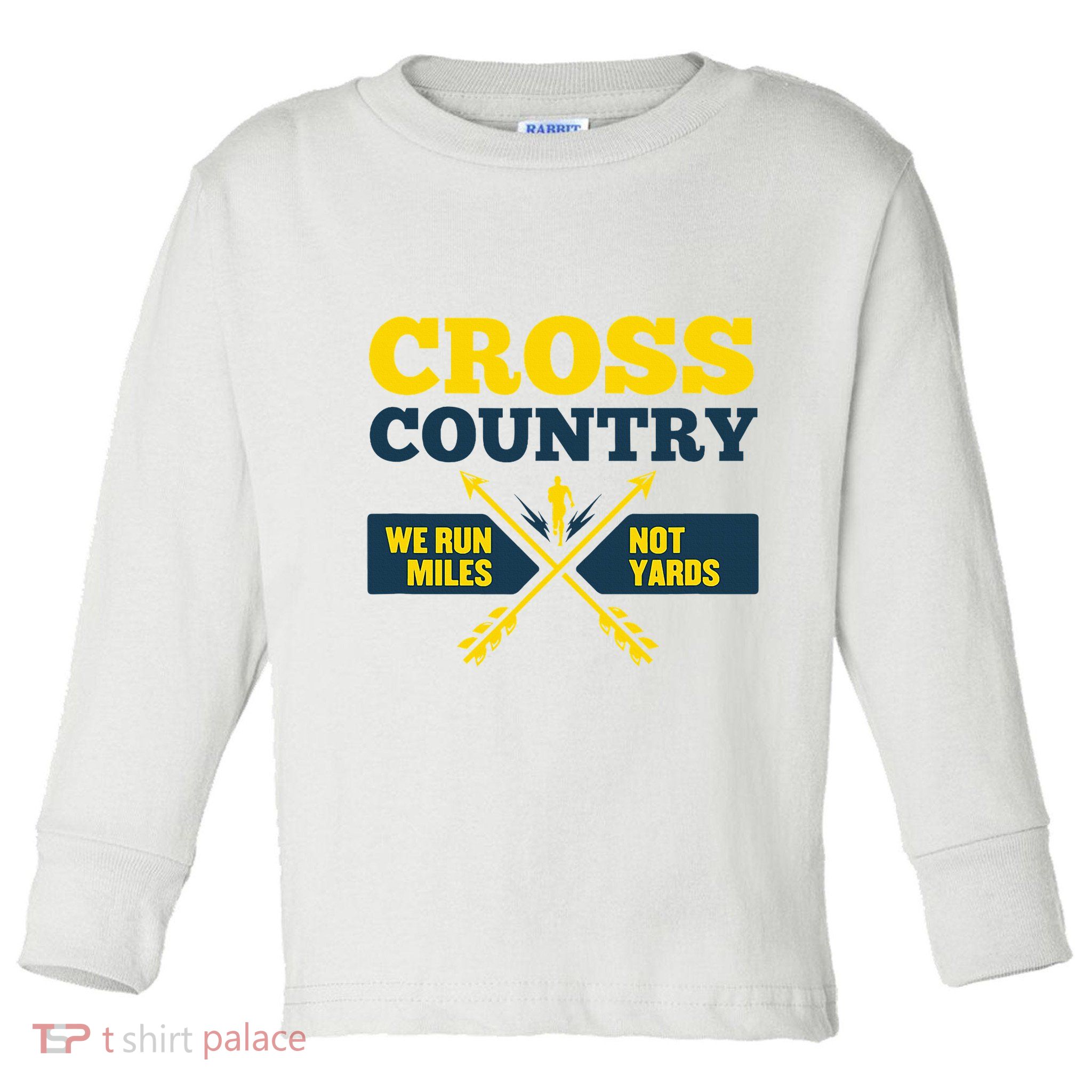 Xc Cross Country Coach Gift We Run Miles Toddler Long Sleeve Shirt