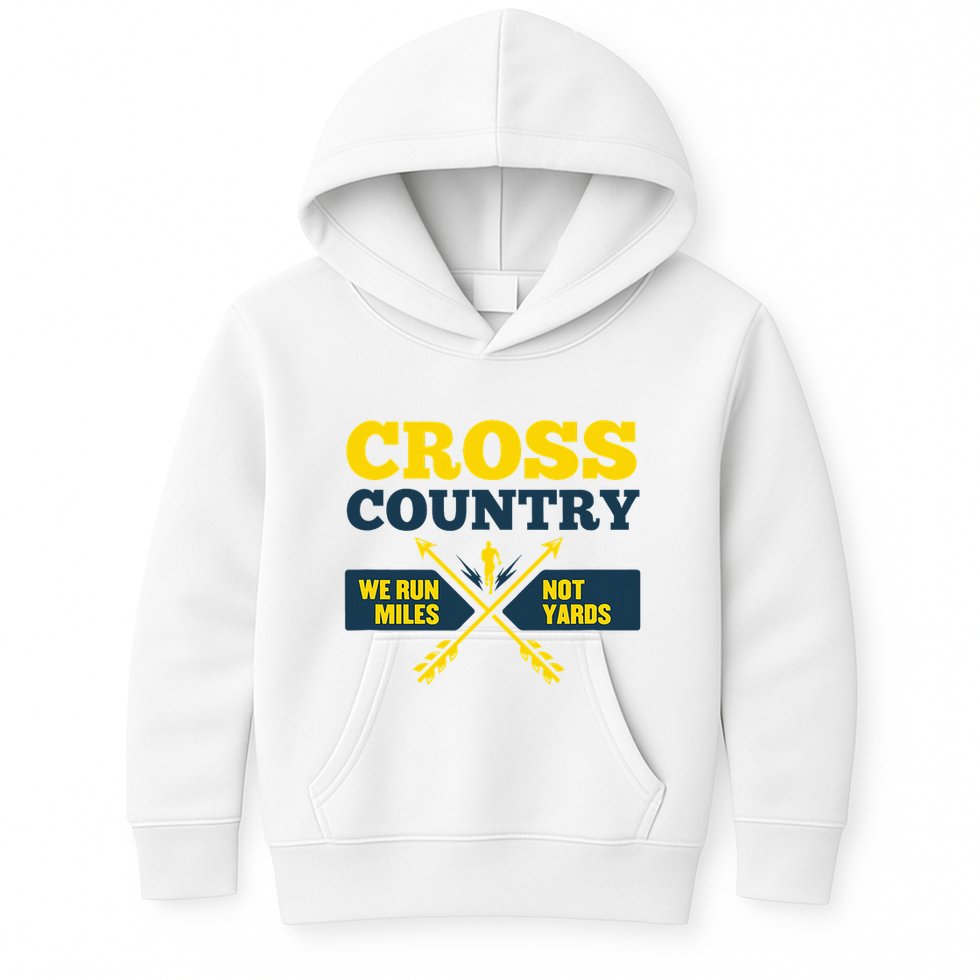 Xc Cross Country Coach Gift We Run Miles Kids Hoodie