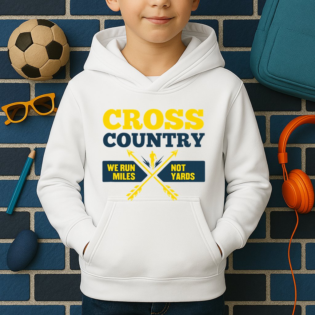 Xc Cross Country Coach Gift We Run Miles Kids Hoodie