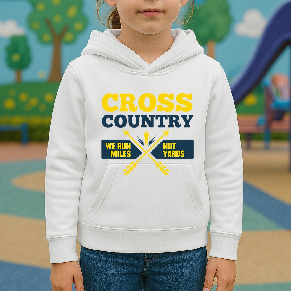 Xc Cross Country Coach Gift We Run Miles Kids Hoodie