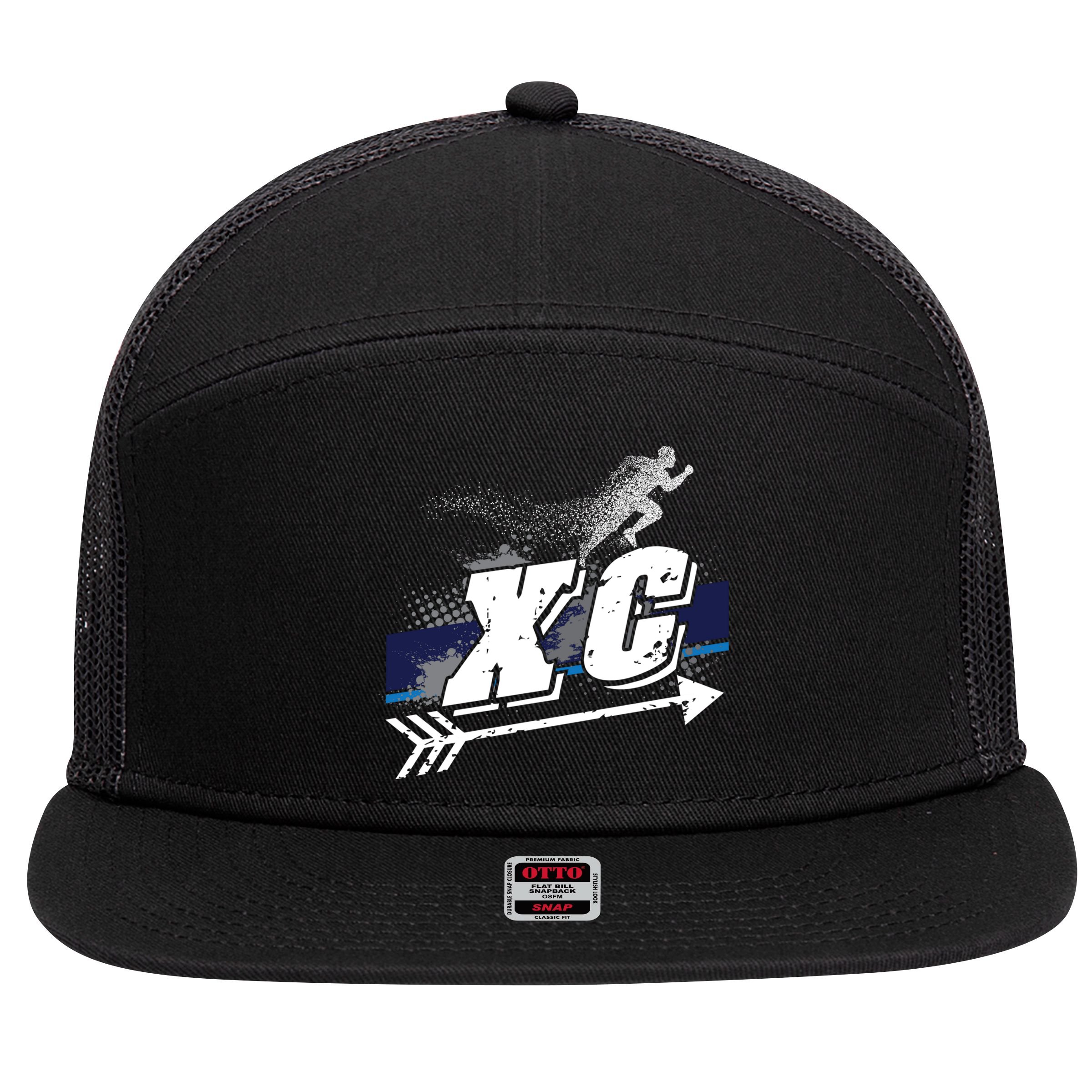 Xc Cross Country Runner Coaches Trainers Team Running Gift 7 Panel Mesh Trucker Snapback Hat