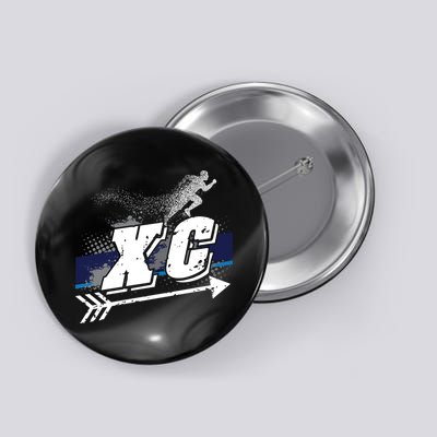 Xc Cross Country Runner Coaches Trainers Team Running Gift Button