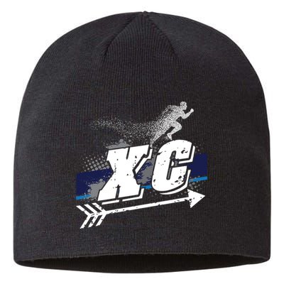 Xc Cross Country Runner Coaches Trainers Team Running Gift Sustainable Beanie