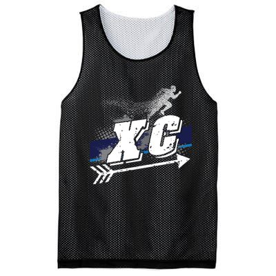 Xc Cross Country Runner Coaches Trainers Team Running Gift Mesh Reversible Basketball Jersey Tank