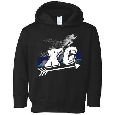 Xc Cross Country Runner Coaches Trainers Team Running Gift Toddler Hoodie