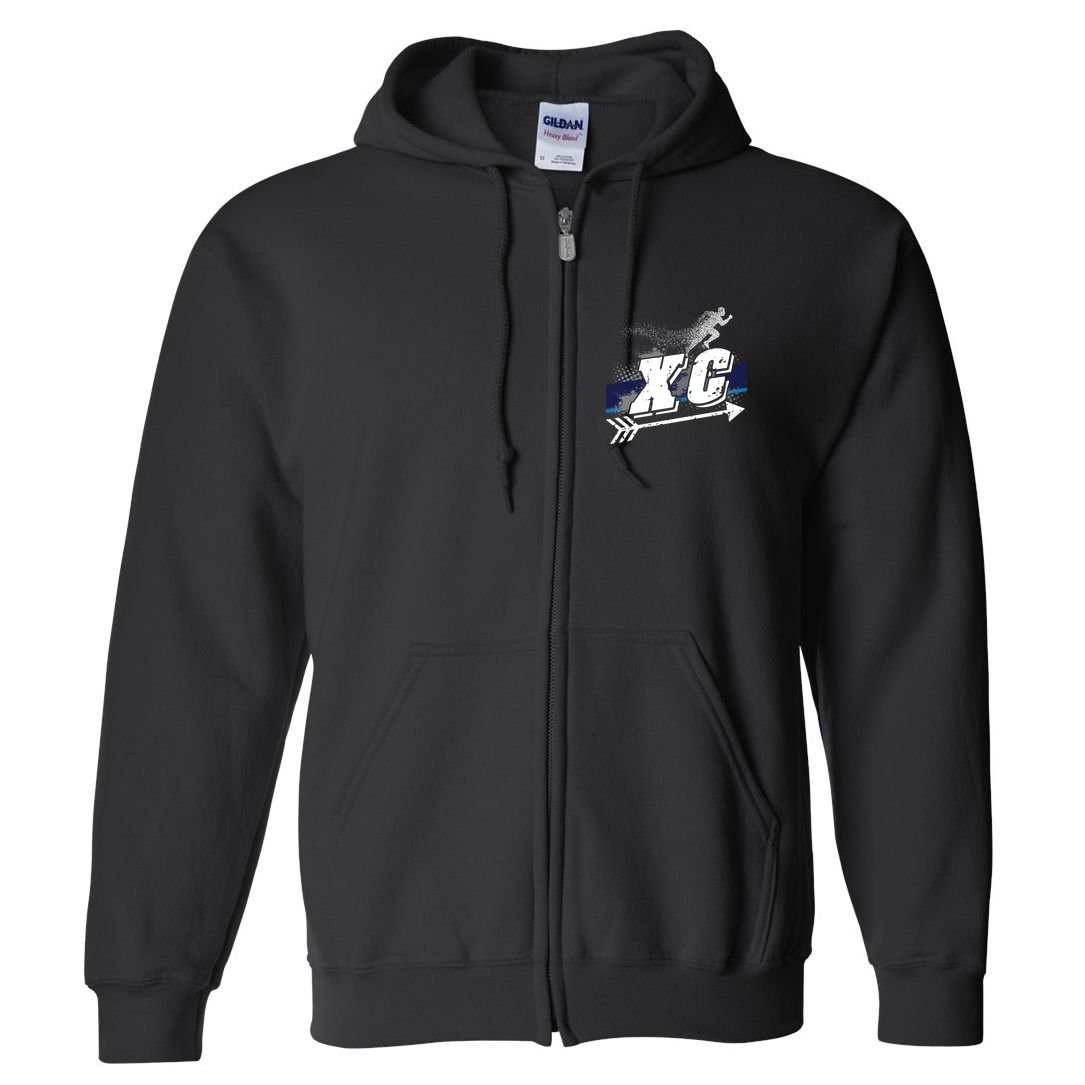 Xc Cross Country Runner Coaches Trainers Team Running Gift Full Zip Hoodie