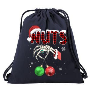 Xmas Chestnuts Chest Nuts Christmas Funny Couple Matching Gift Drawstring Bag