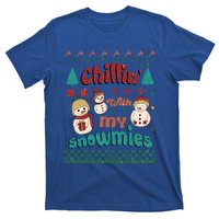 Xmas Christmas Chillin With My Snowmies Gift T-Shirt