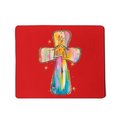 Xmas Christmas Christian Cross Jesus Faith Mousepad