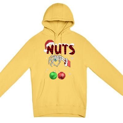 Xmas Chestnuts Chest Nuts Christmas Funny Couple Matching Premium Pullover Hoodie