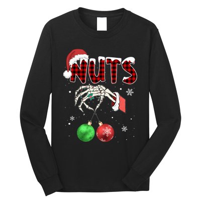 Xmas Chestnuts Chest Nuts Christmas Funny Couple Matching Long Sleeve Shirt