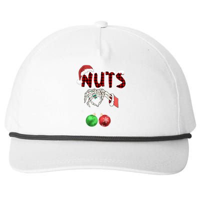 Xmas Chestnuts Chest Nuts Christmas Funny Couple Matching Snapback Five-Panel Rope Hat