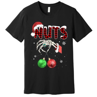 Xmas Chestnuts Chest Nuts Christmas Funny Couple Matching Premium T-Shirt