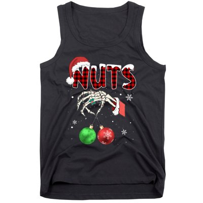 Xmas Chestnuts Chest Nuts Christmas Funny Couple Matching Tank Top