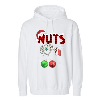 Xmas Chestnuts Chest Nuts Christmas Funny Couple Matching Garment-Dyed Fleece Hoodie