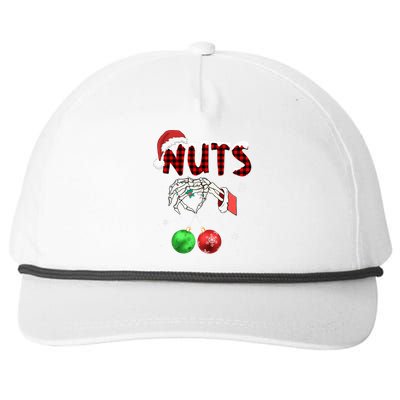 Xmas Chestnuts Chest Nuts Christmas Funny Couple Matching Snapback Five-Panel Rope Hat