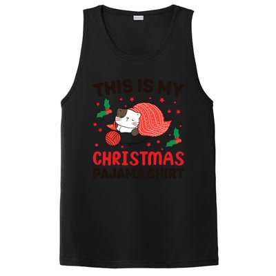 Xmas Christmas Eve Cat My Christmas Pajama Gift PosiCharge Competitor Tank