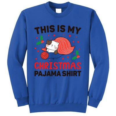 Xmas Christmas Eve Cat My Christmas Pajama Gift Sweatshirt