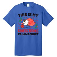 Xmas Christmas Eve Cat My Christmas Pajama Gift Tall T-Shirt