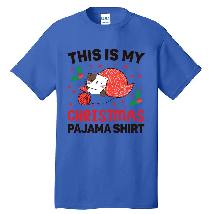 Xmas Christmas Eve Cat My Christmas Pajama Gift Tall T-Shirt