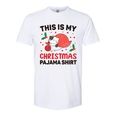 Xmas Christmas Eve Cat My Christmas Pajama Gift Softstyle CVC T-Shirt