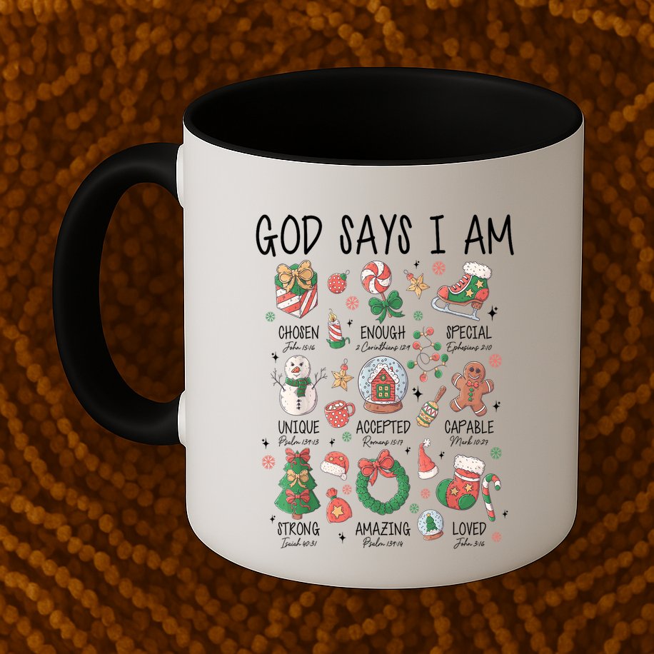 Xmas Christian God Says I Am Cute Christmas Gift Mug