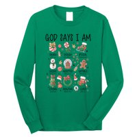 Xmas Christian God Says I Am Cute Christmas Gift Long Sleeve Shirt