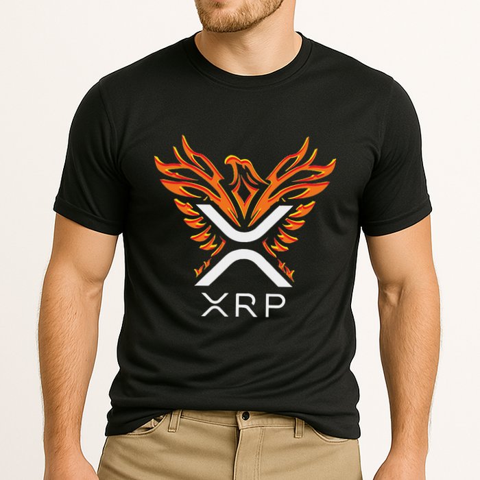 Xrp Crypto Gifts & Apparel Xrp Xrp Cryptocurrency Xrp Logo Rising Phoenix Xrp Performance Shirt