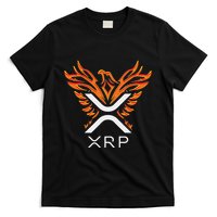 Xrp Crypto Gifts & Apparel Xrp Xrp Cryptocurrency Xrp Logo Rising Phoenix Xrp T-Shirt