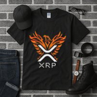 Xrp Crypto Gifts & Apparel Xrp Xrp Cryptocurrency Xrp Logo Rising Phoenix Xrp Tall T-Shirt