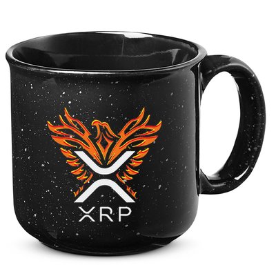 Xrp Crypto Gifts & Apparel Xrp Xrp Cryptocurrency Xrp Logo Rising Phoenix Xrp 15oz Campfire Ceramic Mug