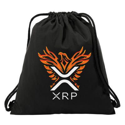 Xrp Crypto Gifts & Apparel Xrp Xrp Cryptocurrency Xrp Logo Rising Phoenix Xrp Drawstring Bag
