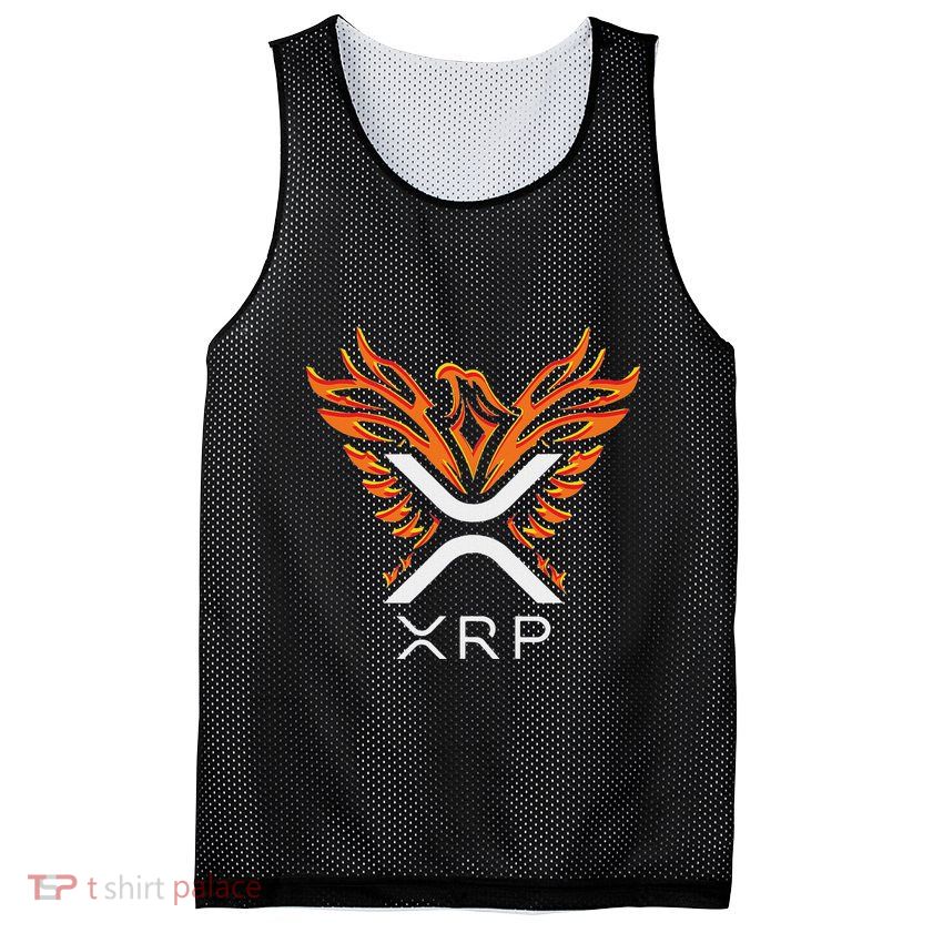 Xrp Crypto Gifts & Apparel Xrp Xrp Cryptocurrency Xrp Logo Rising Phoenix Xrp Mesh Reversible Basketball Jersey Tank