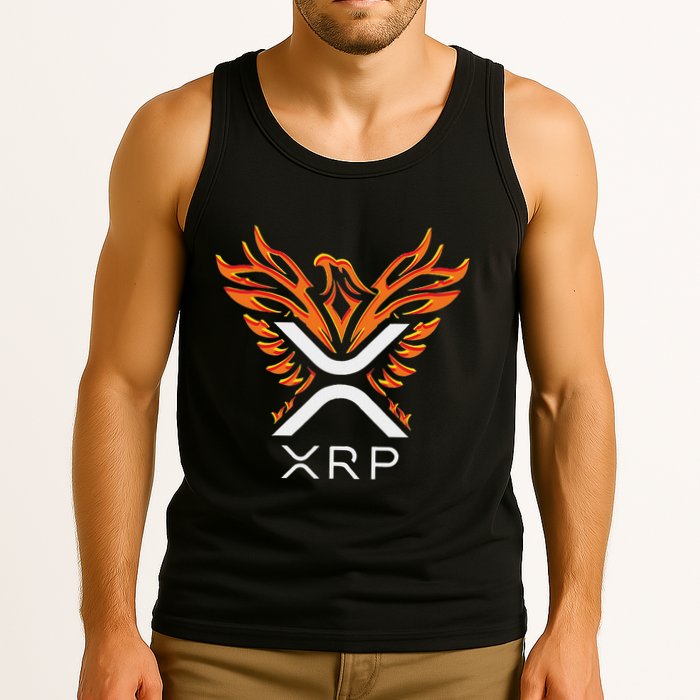 Xrp Crypto Gifts & Apparel Xrp Xrp Cryptocurrency Xrp Logo Rising Phoenix Xrp Tank Top
