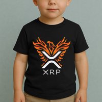 Xrp Crypto Gifts & Apparel Xrp Xrp Cryptocurrency Xrp Logo Rising Phoenix Xrp Toddler T-Shirt