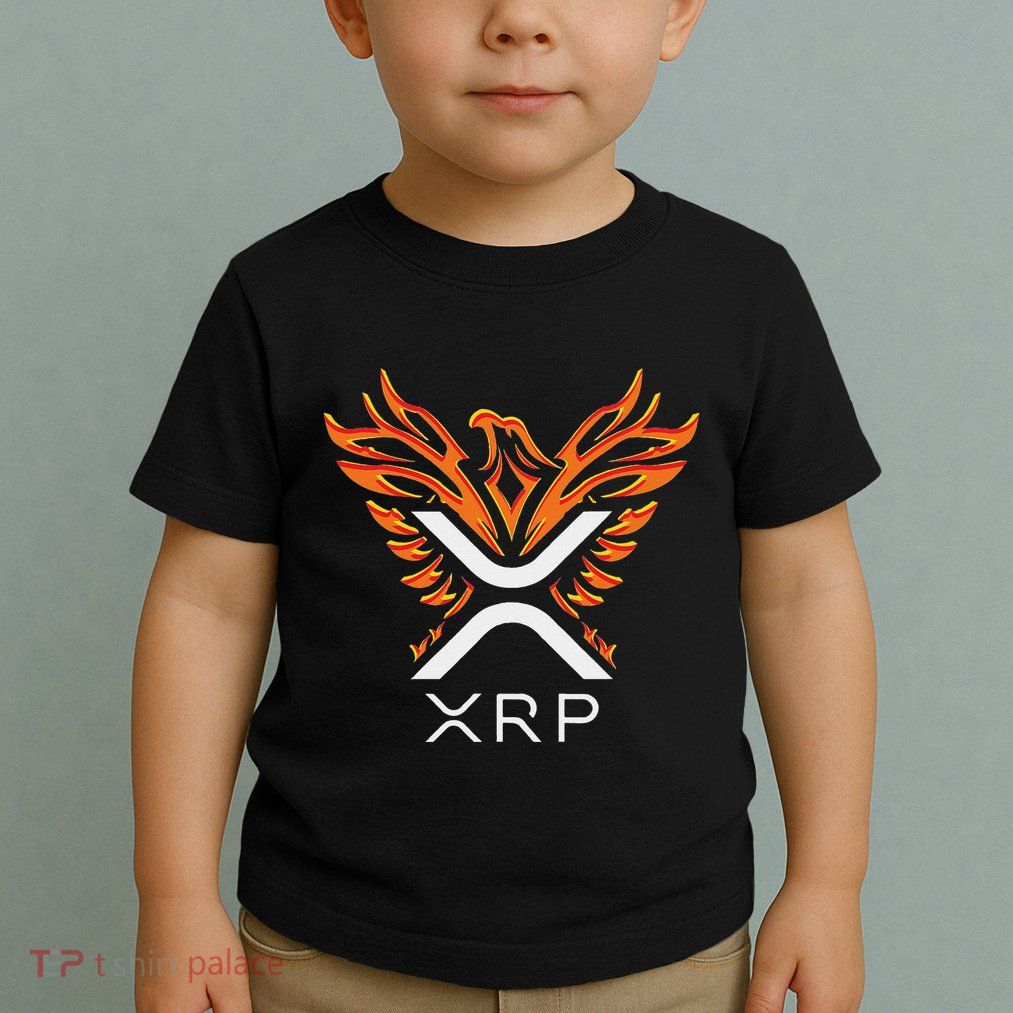 Xrp Crypto Gifts & Apparel Xrp Xrp Cryptocurrency Xrp Logo Rising Phoenix Xrp Toddler T-Shirt