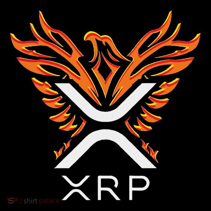 Xrp Crypto Gifts & Apparel Xrp Xrp Cryptocurrency Xrp Logo Rising Phoenix Xrp Toddler T-Shirt