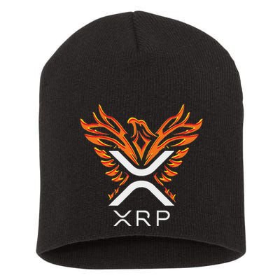 Xrp Crypto Gifts & Apparel Xrp Xrp Cryptocurrency Xrp Logo Rising Phoenix Xrp Short Acrylic Beanie