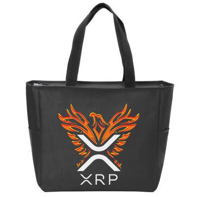 Xrp Crypto Gifts & Apparel Xrp Xrp Cryptocurrency Xrp Logo Rising Phoenix Xrp Zip Tote Bag