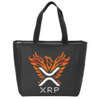 Xrp Crypto Gifts & Apparel Xrp Xrp Cryptocurrency Xrp Logo Rising Phoenix Xrp Zip Tote Bag