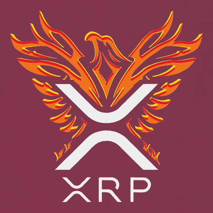 Xrp Crypto Gifts & Apparel Xrp Xrp Cryptocurrency Xrp Logo Rising Phoenix Xrp 16oz Travel Tumbler