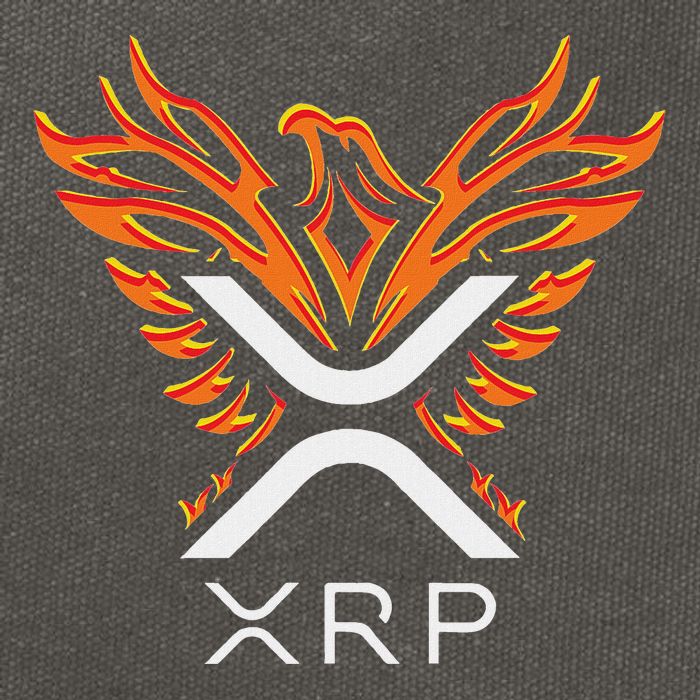 Xrp Crypto Gifts & Apparel Xrp Xrp Cryptocurrency Xrp Logo Rising Phoenix Xrp Cotton Canvas Backpack