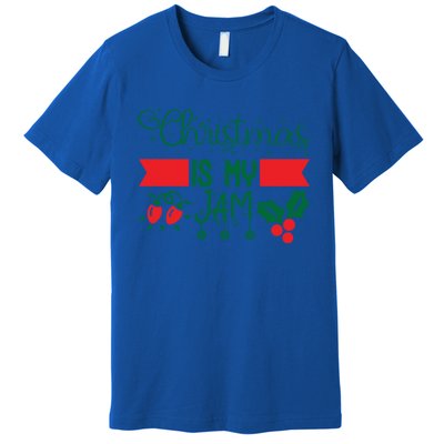 Xmas Christmas Is My Jam Mistletoe Lights Gift Premium T-Shirt