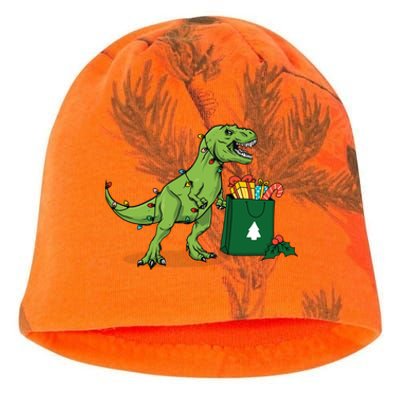 Xmas Christmas Lights Pine Tree Wild Animal T Rex Dinosaur Gift Kati - Camo Knit Beanie