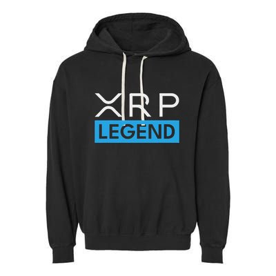 Xrp Crypto Legend Garment-Dyed Fleece Hoodie