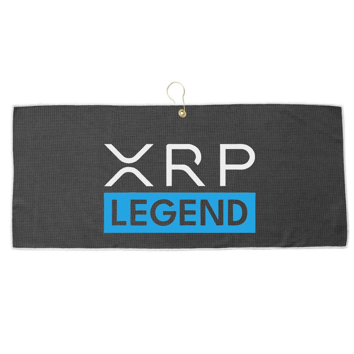 Xrp Crypto Legend Large Microfiber Waffle Golf Towel