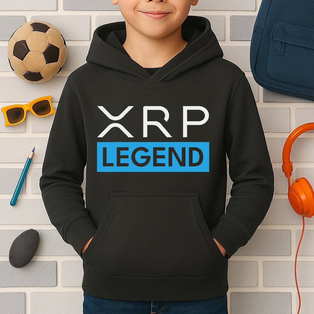 Xrp Crypto Legend Kids Hoodie